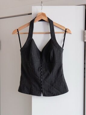 Y2K Halter Corset Top
